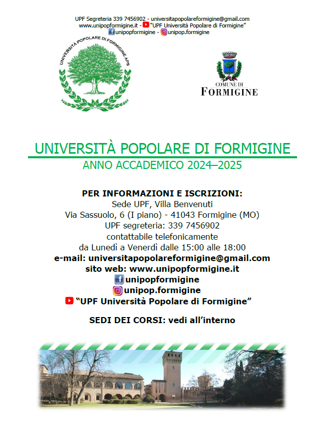 Presentazione corsi UPF